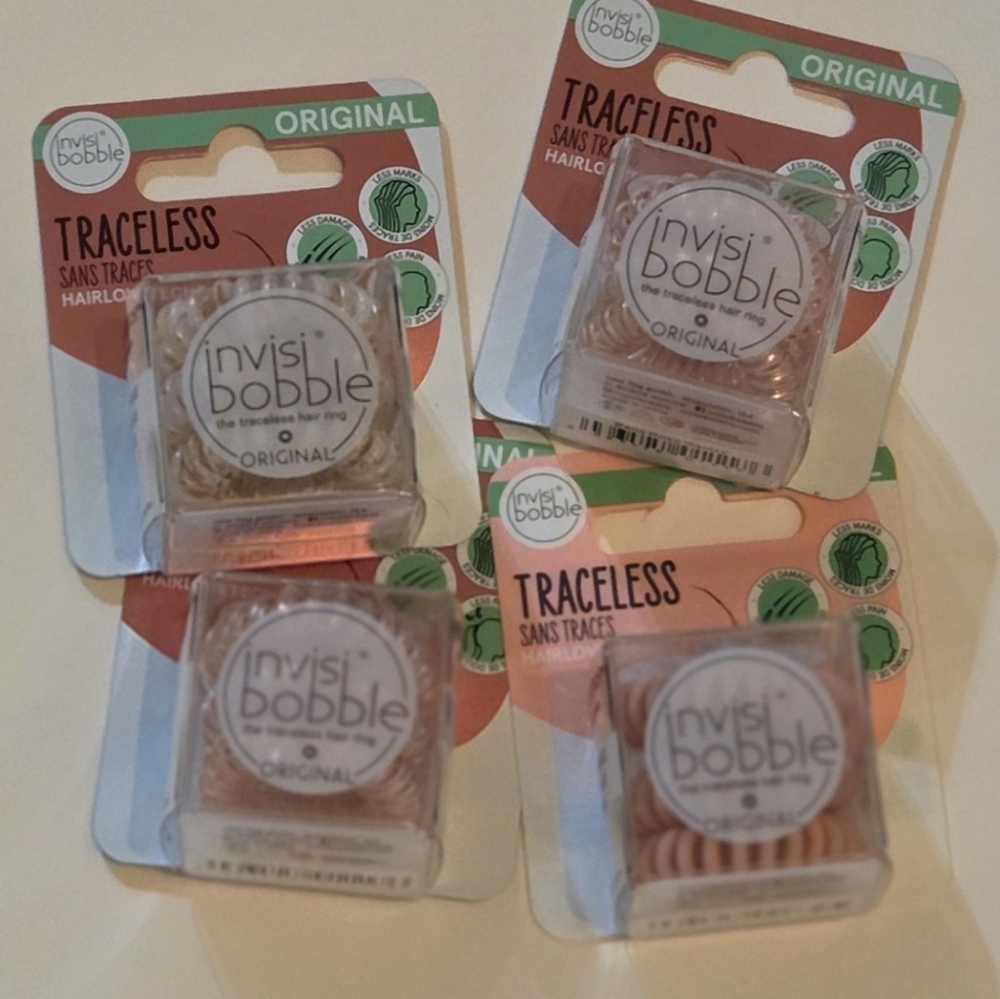 Invisi Bobble Traceless Original Hair Ring 4pc Set